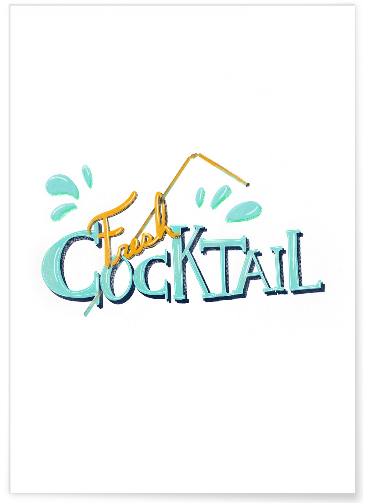 Affiche Fresh Cocktail